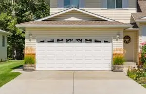 Wooden garage door